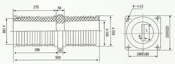 TG-35Q/180×180,260×260环氧树脂穿墙套管